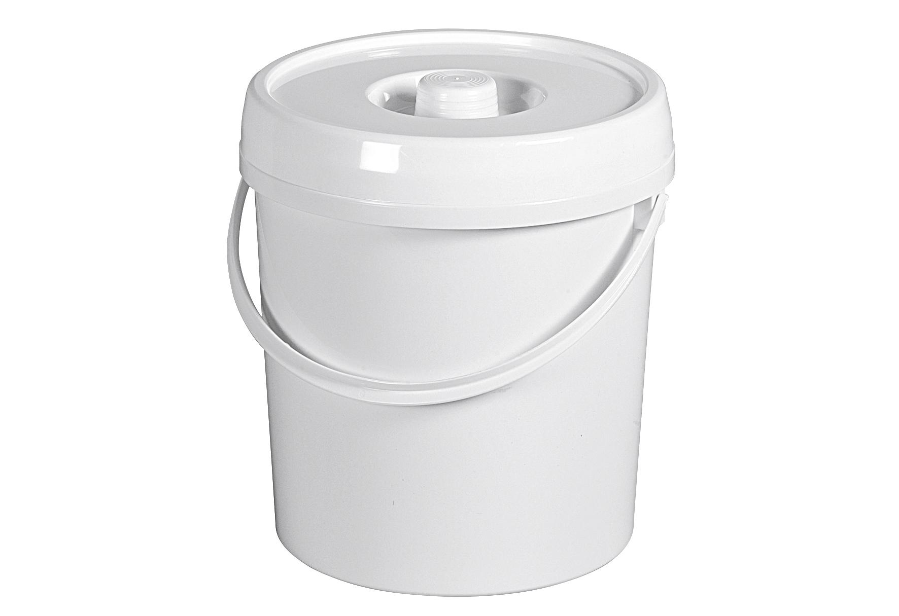 Windeleimer mit Deckel weiß 11 L