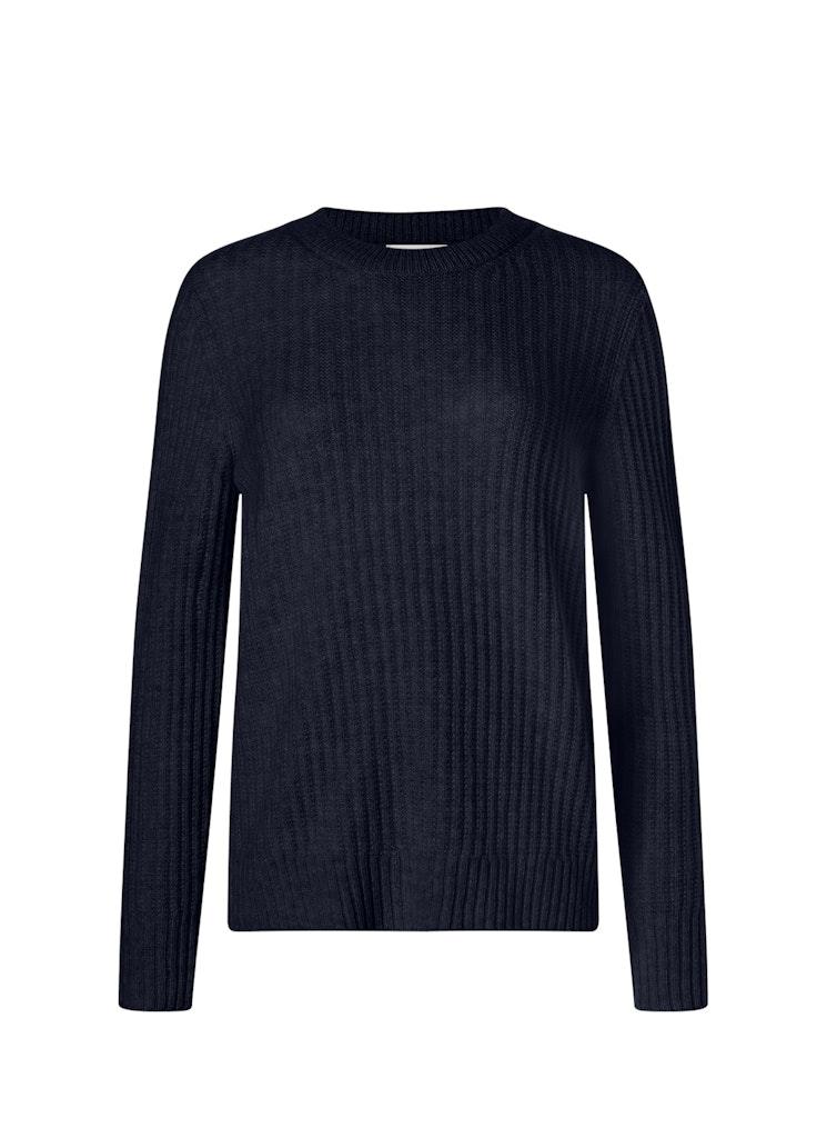 Pullover Rundhals 1/1 Arm Blau 42