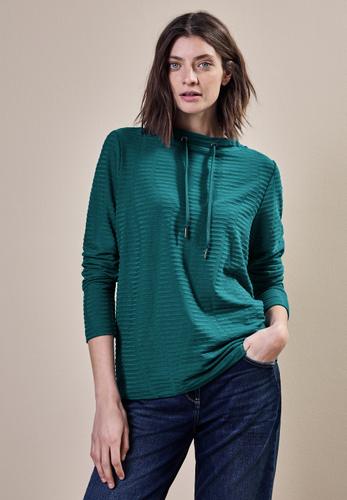 Strukturshirt M - Petrol Green