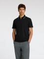 SLHFAVE SPORT ZIP SS POLO NOOS Schwarz S