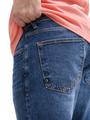 TTPIERS SLIM Jeans Shorts mit Stretch XXL Slim Fit - Used Dark Stone Blue Denim
