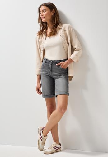 Casual Fit Jeansshorts 27 - Mid Grey Used Wash