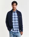 Casual Cotton Strickjacke mit Reißverschluss Blau L