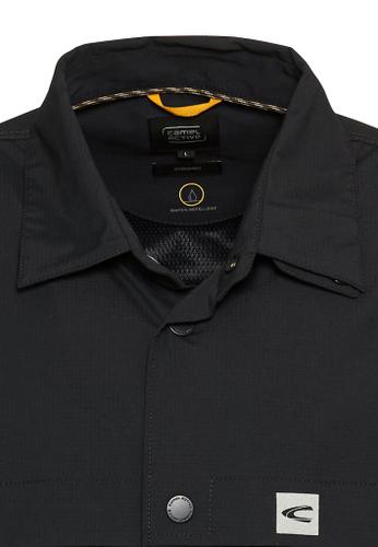 Funktionales Overshirt aus einem Baumwollmix Blau L