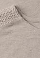 Shirt mit Spitzendetail 36 - Moonstone Sand