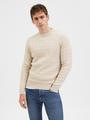 SLHRYAN STRUCTURE CREW NECK L Normal geschnitten - Bone White