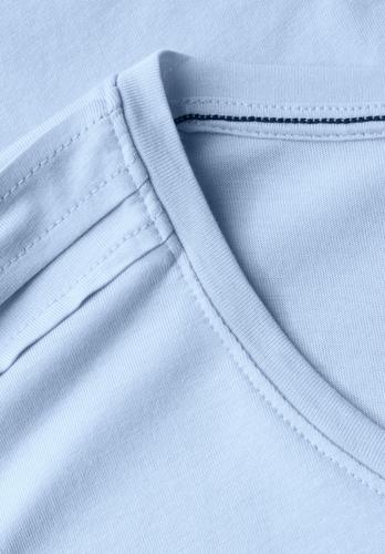 Shirt in Unifarbe L - Pastel Blue