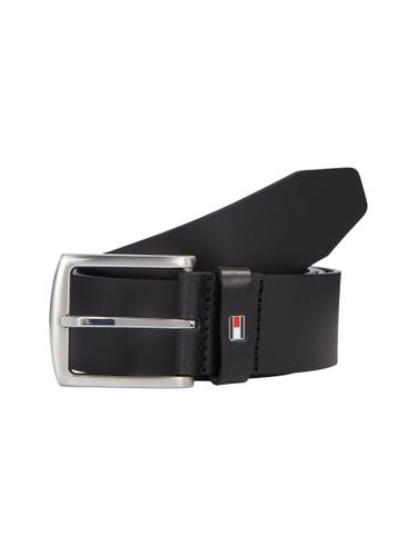 TOMMY HILFIGER Ledergürtel NEW DENTON BELT - Schwarz / 105