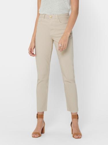 ONLY ONLEMILY LIFE HW ST RAW CRPANK COL NOOS 3267002 ecru - Beige / 32/34