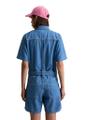 Kurzer Jeans-Overall relaxed XS Relaxed Fit - Aqua_multi_07