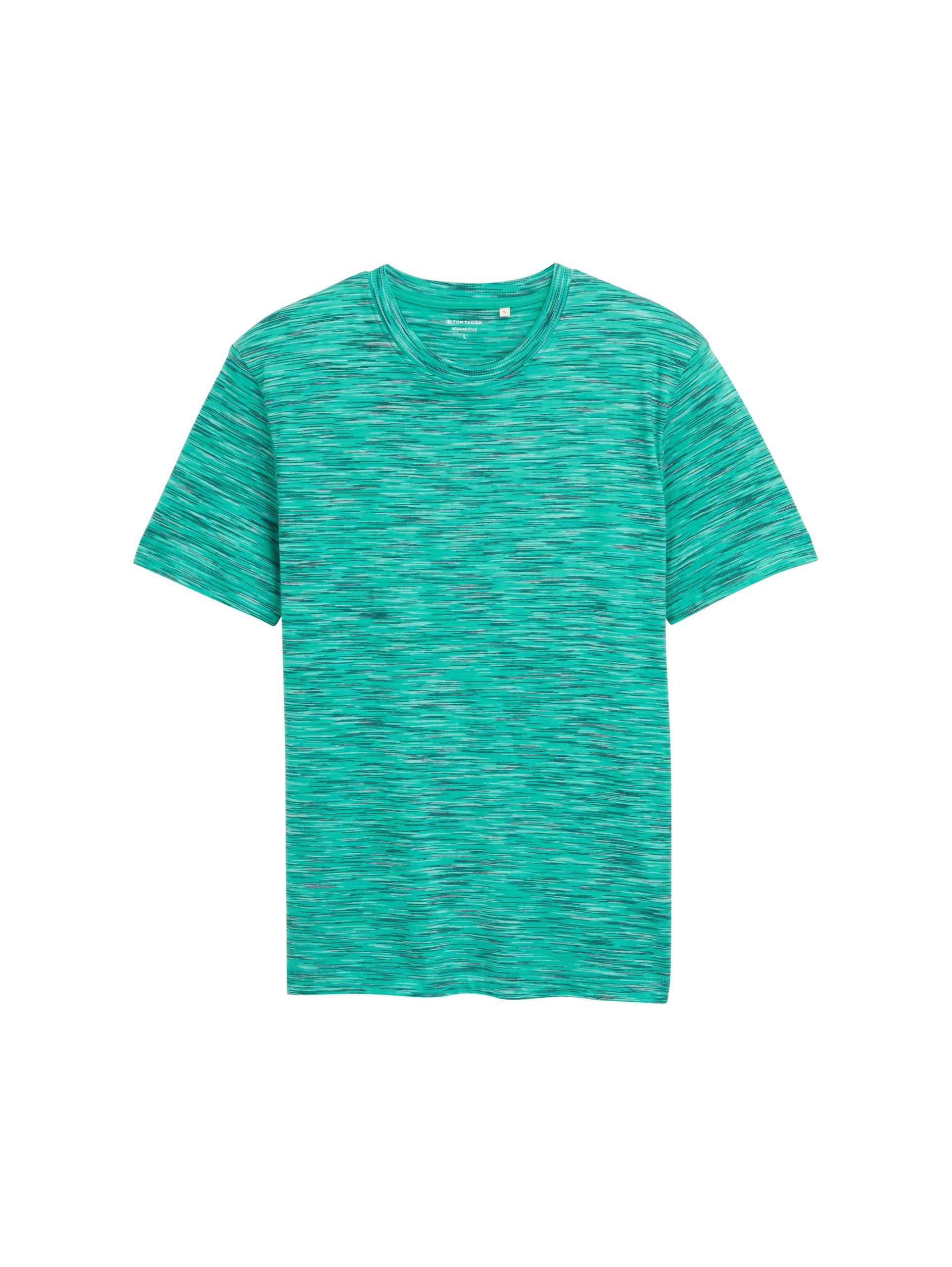 T-Shirt mit Muster XL Regular Fit - Green Multicolor Inject