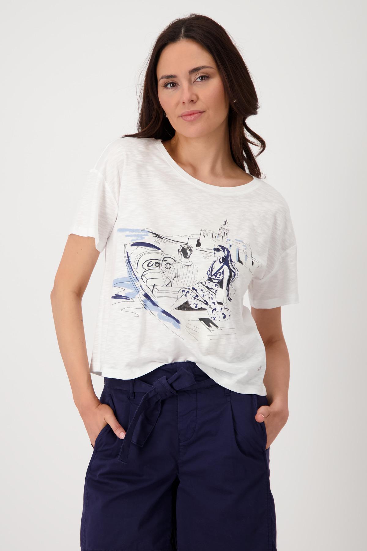 T-Shirt mit Boot-Zeichnung 44 - Navy Blue