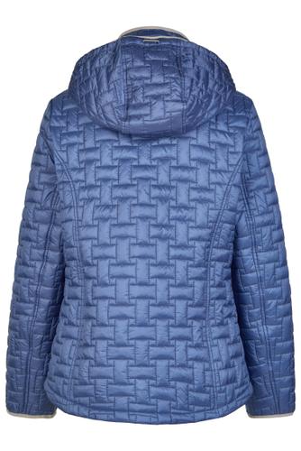 Sandwich-Steppjacke mit Kapuze 40 - Electric Blue