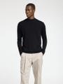 SLHTRAY LS KNIT MERINO MOCK NECK NOOS Schwarz S