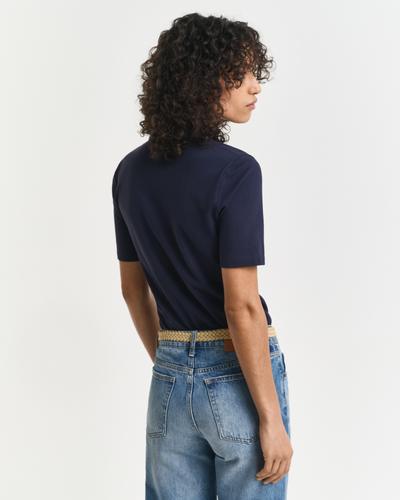 Shield Piqué Poloshirt S - Evening Blue