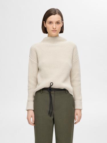 SLFSELMA LS KNIT PULLOVER NOOS XL Normal geschnitten - Birch