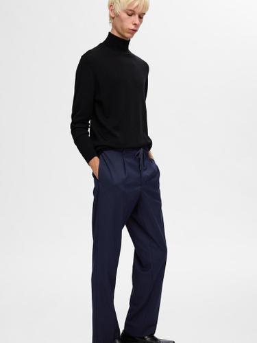 SLH190-REG TAPERED LEROY PLEAT PANT NOOS Blau L