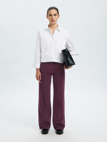 SLFWIDE RUNA HW CORDUROY PANT NOOS 27/32 Weiter Beinschnitt - Fig