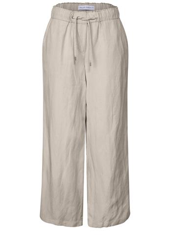 Wide Leg Hose aus Leinenmix XXL/7/8 Hosen - Pumice Beige
