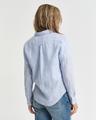 Regular Fit Leinenbluse mit Streifen 38 - Perfect Blue