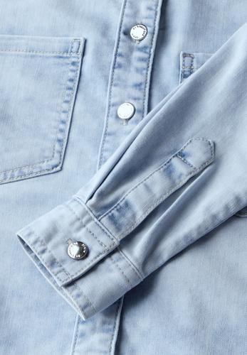 Denim Hemdbluse 38 - Light Blue Random Washed