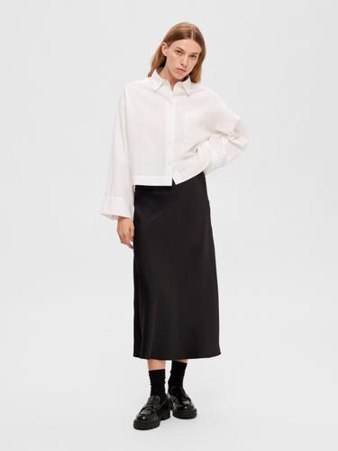 SLFLENA HW MIDI SKIRT NOOS 42 - Black