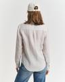 Regular Fit Leinenbluse mit Streifen 36 - Dry Sand