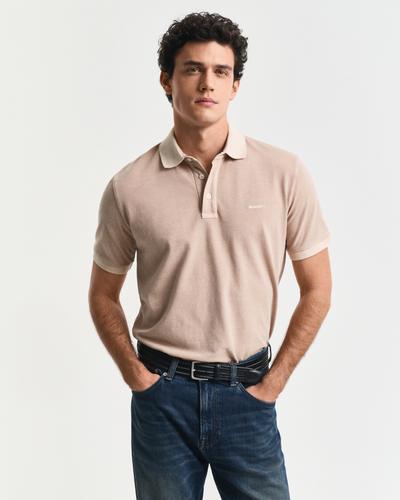 Sunfaded Piqué Poloshirt M - Dry Sand