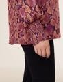 Bluse mit Python-Print 46 Figurumspielend | Leger - Caramel Gemustert