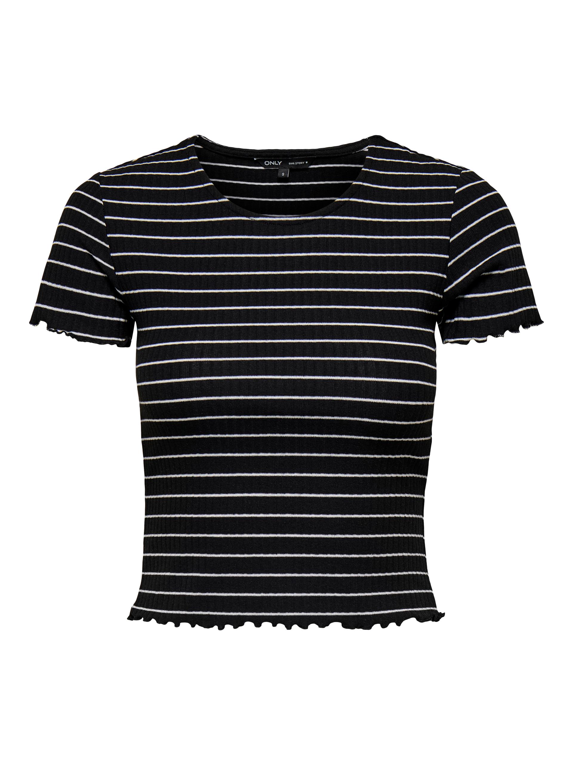 ONLEMMA STRIPE S/S TOP JRS M Normal geschnitten - Black