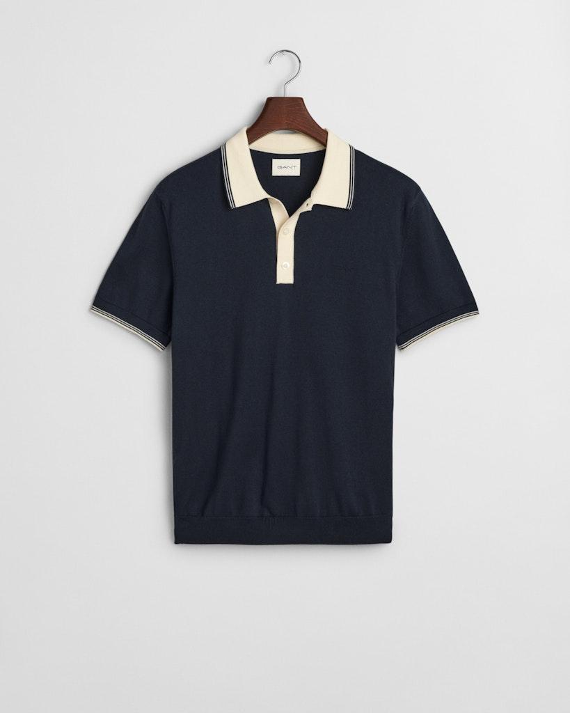 Poloshirt aus Modalmischung Blau XXL