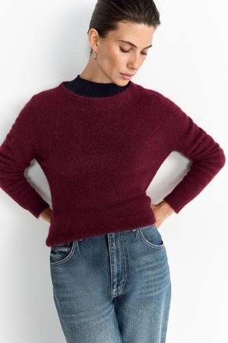 Strickpullover - Bordeaux / L