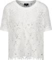 Pullover mit Spitzenmuster 42 - Cream