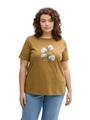 Plus Size - T-Shirt mit Print 48 Regular Fit - Nutria Olive