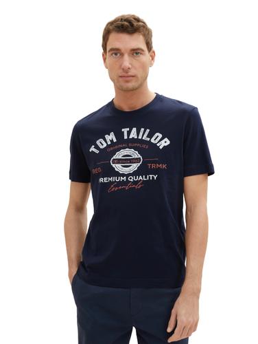 T-Shirt mit Logo-Print XL Regular Fit - Sky Captain Blue