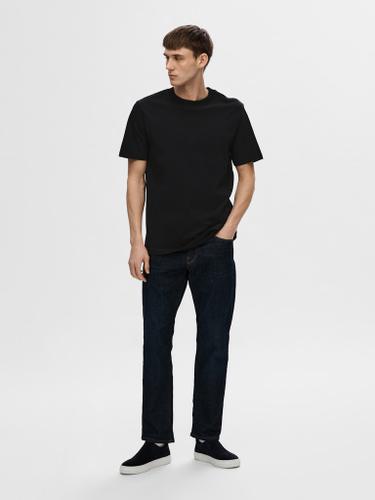SLHCOLMAN SS O-NECK TEE NOOS Schwarz XL