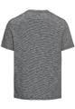 Kurzarm Henley aus reiner Baumwolle Blau M