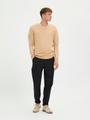 SLHROME LS KNIT CREW NECK NOOS L Normal geschnitten - Lattè