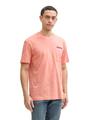 T-Shirt mit Brusttasche XL Regular Fit - Hazy Coral Rose