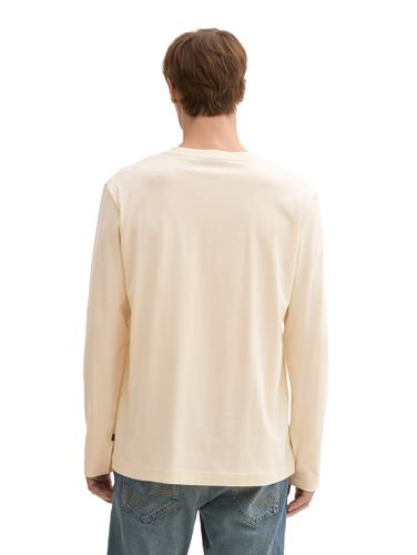 Basic Langarmshirt mit Bio-Baumwolle XXL Regular Fit - Smooth Light Sand