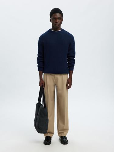 SLH220-LOOSE FINN FLEX PANTS NOOS XXL Locker geschnitten - Greige