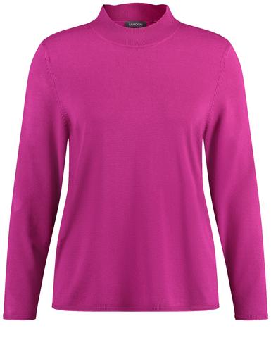 Feinstrick Pullover mit Turtleneck 54 Figurumspielend - Amazing Pink