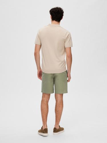 SLHTELLER SS KNIT POLO NOOS Grau M