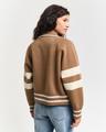 GANT Varsity Strickjacke M - Warm Khaki
