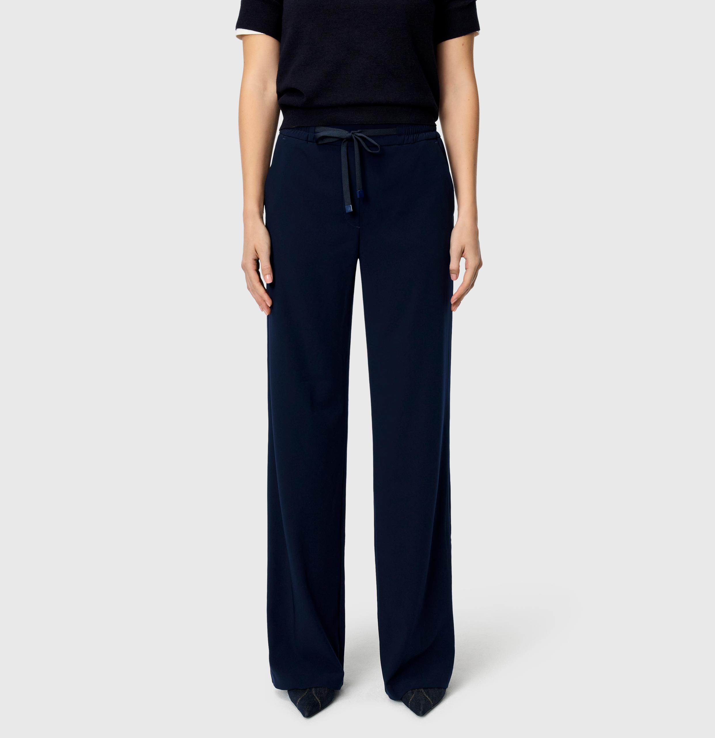 MAC JEANS - CHRISTY, Floating crepe 36/32 Wide Fit - Blau