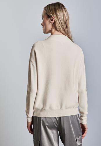 Pullover mit Turtleneck 38 - Cream White Melange