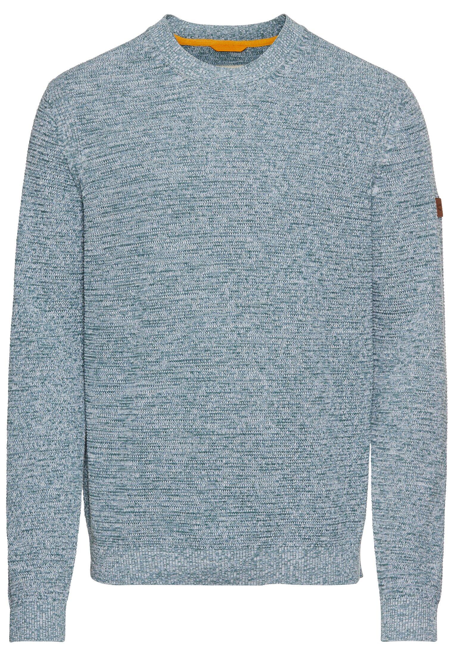 Rundhals Pullover aus Baumwolle M Regular Fit - Smoke Blue