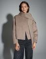 Wolljacke "Henrica" - Braun / 42