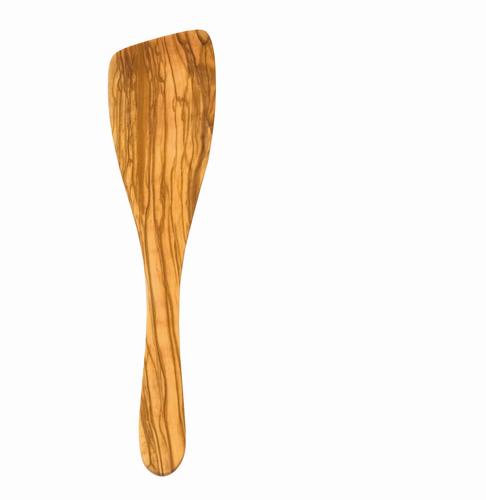 Holz Pfannenwender gebogen breit, Olivenholz, 32x7cm - Default Title