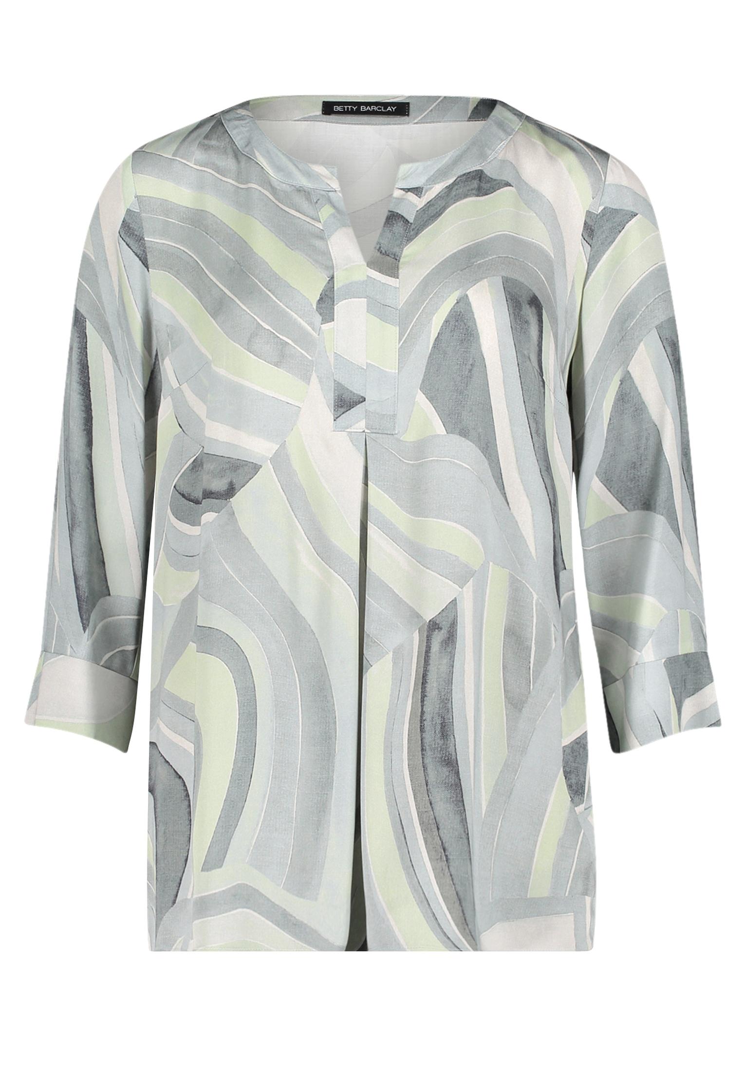 Schlupfbluse 44 Figurumspielend - Mint/Green